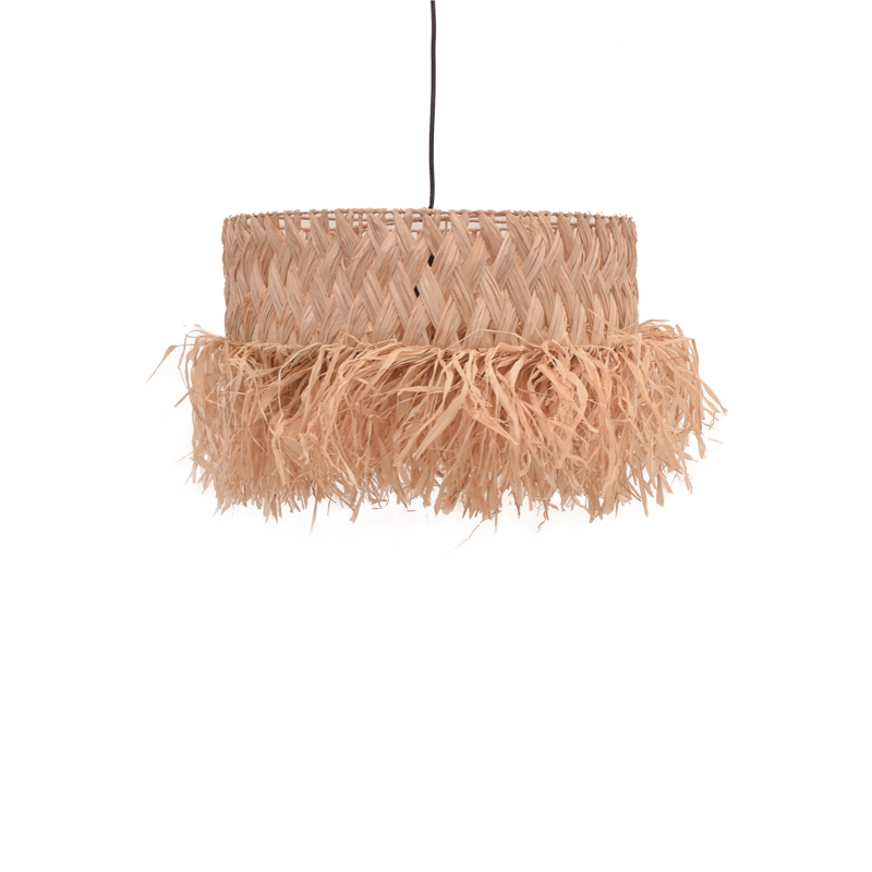 339-000015 Φωτιστικό οροφής Annhele Inart sisal σε φυσικό χρώμα Φ50x35εκ - Image 1