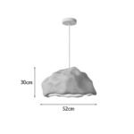 Φωτιστικό οροφής led Gkery pakoworld E27 ps λευκό Φ52x30εκ - Image 3