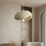 Φωτιστικό οροφής led Ferecon pakoworld E27 ps μπεζ Φ45x25εκ - Image 2