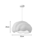 Φωτιστικό οροφής led Vomber pakoworld E27 ps λευκό Φ52x28εκ - Image 2