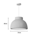 Φωτιστικό οροφής led Jenila pakoworld E27 ps λευκό Φ59x40εκ - Image 3