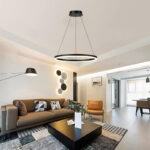 Φωτιστικό οροφής Nebrian pakoworld led μέταλλο μαύρο Φ60x15εκ - Image 2