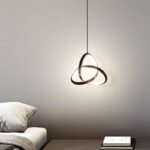 Φωτιστικό οροφής Trinity pakoworld led μέταλλο μαύρο Φ22x100εκ - Image 2