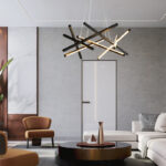 Φωτιστικό οροφής Luminis pakoworld led μέταλλο μαύρο 85x85x40εκ - Image 2