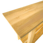 Κονσόλα Decoza pakoworld teak ξύλο σε φυσική απόχρωση 140x40x80εκ - Image 3