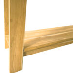 Κονσόλα Decoza pakoworld teak ξύλο σε φυσική απόχρωση 140x40x80εκ - Image 4