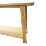 Κονσόλα Decoza pakoworld teak ξύλο σε φυσική απόχρωση 200x40x80εκ - Image 4