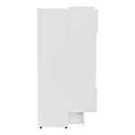 Ντουλάπα δίφυλλη Afina pakoworld mdf σε λευκή glossy απόχρωση 100x57x213εκ - Image 5