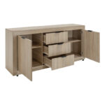 Μπουφές Doha pakoworld σε sonoma απόχρωση 180x45x80.5εκ - Image 3