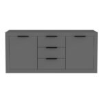 Μπουφές Doha pakoworld σε ανθρακί απόχρωση 180x45x80.5εκ - Image 4