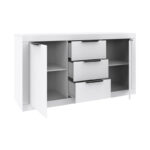 Μπουφές Doha pakoworld σε λευκή απόχρωση 150x45x80.5εκ - Image 3