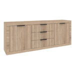 Μπουφές Doha pakoworld σε sonoma απόχρωση 210x45x80.5εκ - Image 2