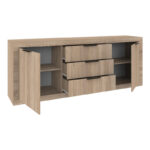 Μπουφές Doha pakoworld σε sonoma απόχρωση 210x45x80.5εκ - Image 3