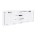 Μπουφές Doha pakoworld σε λευκή απόχρωση 210x45x80.5εκ - Image 2