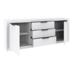 Μπουφές Doha pakoworld σε λευκή απόχρωση 210x45x80.5εκ - Image 3