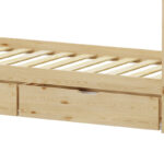 Παιδικό κρεβάτι Mellin τ. Montessori με 2 συρτάρια pakoworld ξύλο πεύκου σε φυσική απόχρωση 90x190εκ - Image 8