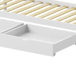 Παιδικό κρεβάτι Mellin τ. Montessori με 2 συρτάρια pakoworld ξύλο πεύκου σε λευκή απόχρωση 90x190εκ - Image 7