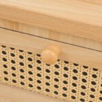 Συρταριέρα Scandy pakoworld ξύλο πεύκου-rattan σε φυσική απόχρωση 34.5x26x78.5εκ - Image 7