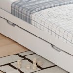 Κρεβάτι Benia pakoworld με συρόμενο κρεβάτι ξύλο πεύκου λευκό 90x190εκ - Image 7