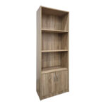 Βιβλιοθήκη Tekaro pakoworld σε sonoma απόχρωση 60x29x166εκ - Image 2