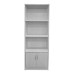 Βιβλιοθήκη Tekaro pakoworld σε λευκή απόχρωση 60x29x166εκ - Image 4