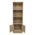Βιβλιοθήκη Tekaro pakoworld σε sonoma απόχρωση 57x33x180εκ - Image 3