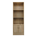 Βιβλιοθήκη Tekaro pakoworld σε sonoma απόχρωση 57x33x180εκ - Image 4