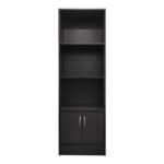 Βιβλιοθήκη Tekaro pakoworld σε ανθρακί απόχρωση 57x33x180εκ - Image 4