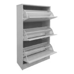 Παπουτσοθήκη Savaz pakoworld σε λευκή απόχρωση 60x24x114εκ - Image 3