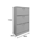 Παπουτσοθήκη Savaz pakoworld σε λευκή απόχρωση 60x24x114εκ - Image 6