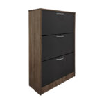 Παπουτσοθήκη Savaz pakoworld σε oak-ανθρακί απόχρωση 60x24x114εκ - Image 2