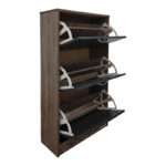 Παπουτσοθήκη Savaz pakoworld σε oak-ανθρακί απόχρωση 60x24x114εκ - Image 3