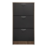 Παπουτσοθήκη Savaz pakoworld σε oak-ανθρακί απόχρωση 60x24x114εκ - Image 4