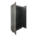 Ντουλάπα δίφυλλη Athos pakoworld σε wenge απόχρωση 80x42x180εκ - Image 2