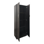 Ντουλάπα δίφυλλη Athos pakoworld σε wenge απόχρωση 60x42x180εκ - Image 2