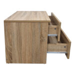 Κομοδίνο Athos pakoworld σε sonoma απόχρωση 48x40x41.5εκ - Image 4
