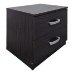 Κομοδίνο Athos pakoworld σε wenge απόχρωση 48x40x41.5εκ