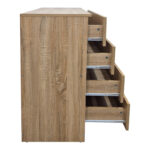 Συρταριέρα Athos pakoworld σε sonoma απόχρωση 80x40x79εκ - Image 4