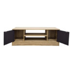 Έπιπλο τηλεόρασης Sasa pakoworld sonoma-ανθρακί 120x35x41.5εκ - Image 2