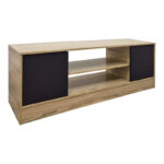 Έπιπλο τηλεόρασης Sasa pakoworld sonoma-ανθρακί 120x35x41.5εκ - Image 3