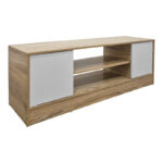 Έπιπλο τηλεόρασης Sasa pakoworld sonoma-λευκό 120x35x41.5εκ - Image 3