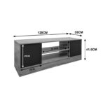 Έπιπλο τηλεόρασης Sasa pakoworld λευκό 120x35x41.5εκ - Image 5