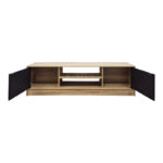 Έπιπλο τηλεόρασης Sasa pakoworld sonoma-ανθρακί 150x35x41.5εκ - Image 2