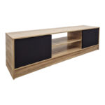 Έπιπλο τηλεόρασης Sasa pakoworld sonoma-ανθρακί 150x35x41.5εκ - Image 3