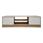 Έπιπλο τηλεόρασης Sasa pakoworld sonoma-λευκό 150x35x41.5εκ - Image 4