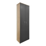 Παπουτσοθήκη-Ντουλάπα Racka pakoworld sonoma-ανθρακί 58x34x186εκ - Image 3
