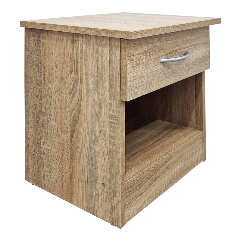 383-000125 Κομοδίνο Bedy pakoworld sonoma 40x34x42εκ - Image 1