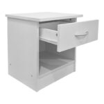 Κομοδίνο Bedy pakoworld λευκό 40x34x42εκ - Image 2