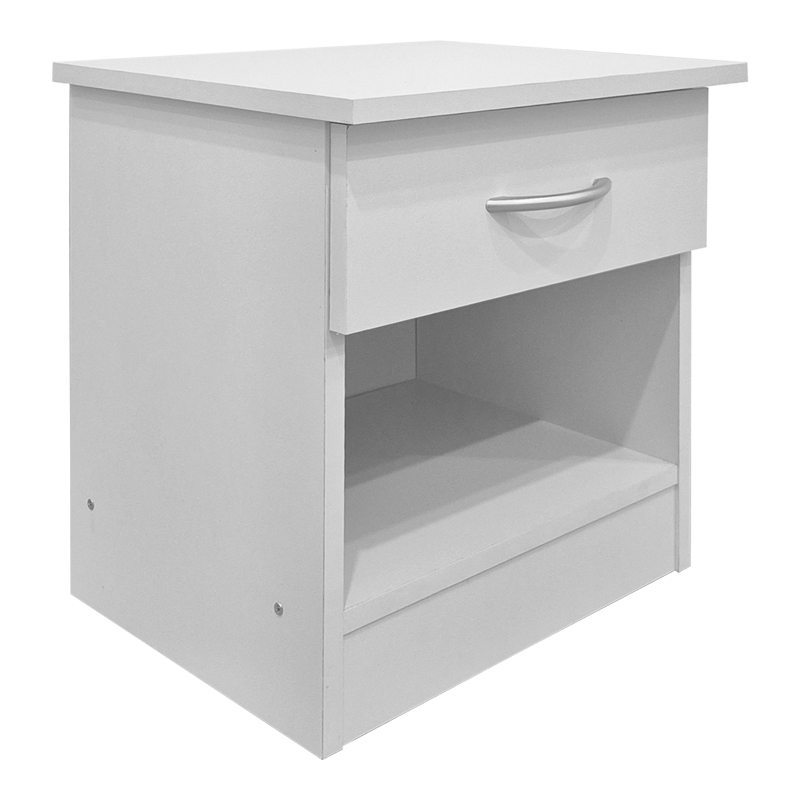 383-000127 Κομοδίνο Bedy pakoworld λευκό 40x34x42εκ - Image 1