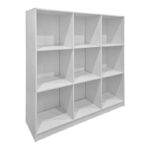 Βιβλιοθήκη Gridea pakoworld λευκό 119.5x30x121εκ - Image 2